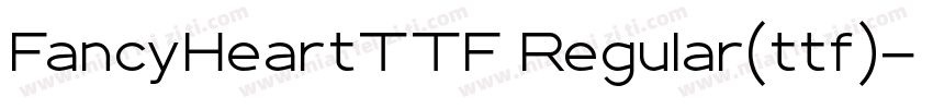 FancyHeartTTF Regular(ttf)字体转换
